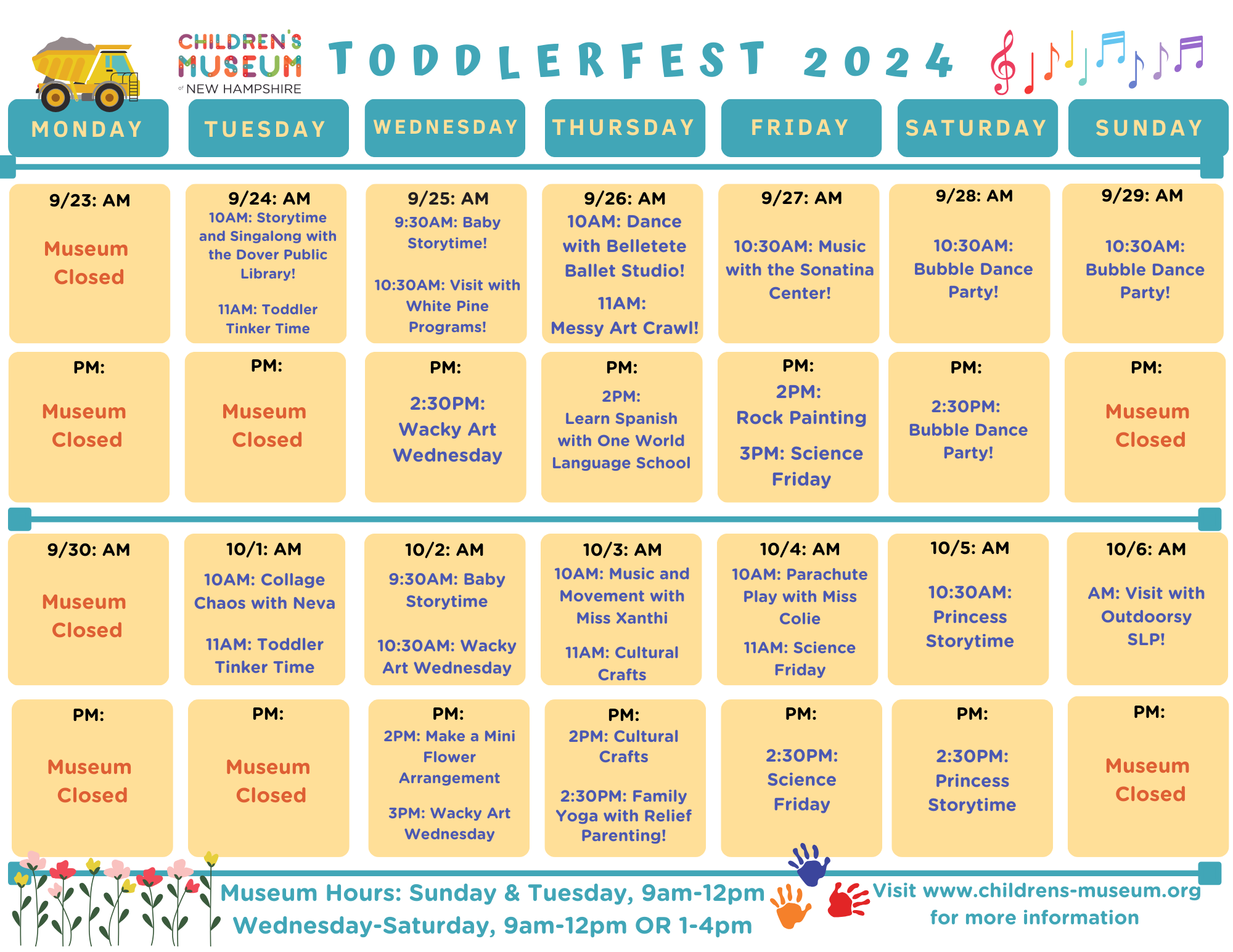 Handout Toddlerfest Calendar 2024